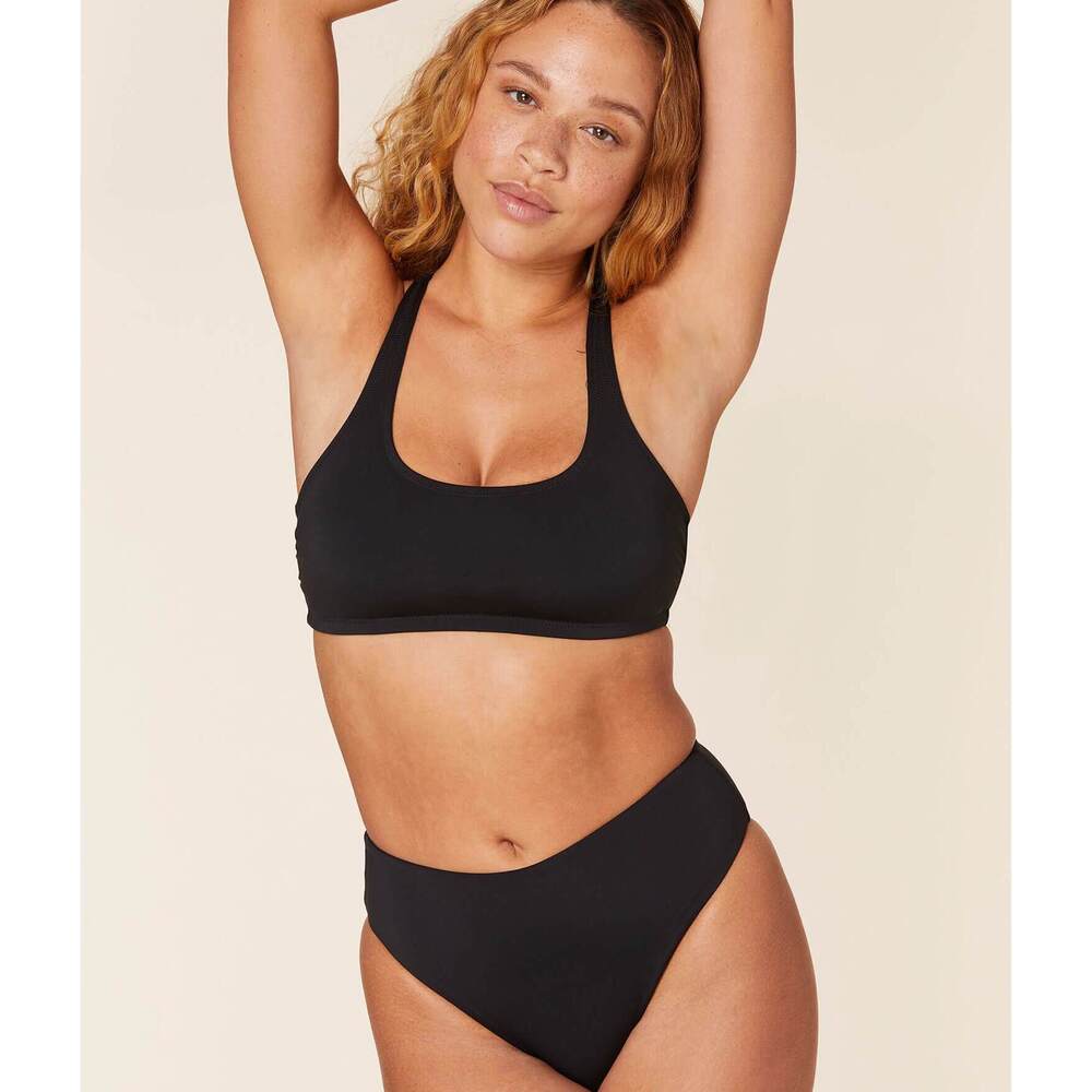 Andie The Marina Bikini Top - Eco Nylon - Black Size MBLACK / M